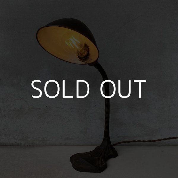 画像10: VINTAGE DESKLAMP ヴィンテージ デスクランプ デスクライト スタンドライト 卓上ライト アメリカ / インダストリアル グースネック 照明 工業用 USA (10)