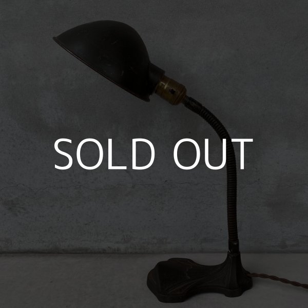 画像4: VINTAGE DESKLAMP ヴィンテージ デスクランプ デスクライト スタンドライト 卓上ライト アメリカ / インダストリアル グースネック 照明 工業用 USA (4)
