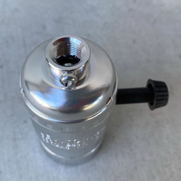 画像3: LEVITON LAMP SOCKET レビトン ソケット ターンスイッチ ランプ シルバー E26 / インダストリアル ライト リペアパーツ 照明 電気 アメリカ USA (3)