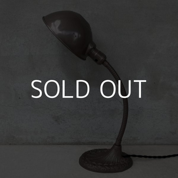 画像3: VINTAGE DESKLAMP ヴィンテージ デスクランプ デスクライト スタンドライト 卓上ライト アメリカ / インダストリアル グースネック 照明 工業用 USA (3)