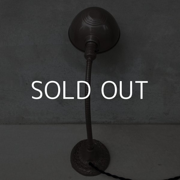 画像2: VINTAGE DESKLAMP ヴィンテージ デスクランプ デスクライト スタンドライト 卓上ライト アメリカ / インダストリアル グースネック 照明 工業用 USA (2)