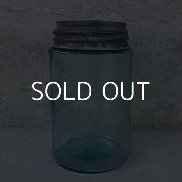 画像2: VINTAGE ANTIQUE SWAYZEE'S MASON JAR ヴィンテージ アンティーク メイソンジャー アメリカ / ガラス瓶 保存容器 (2)