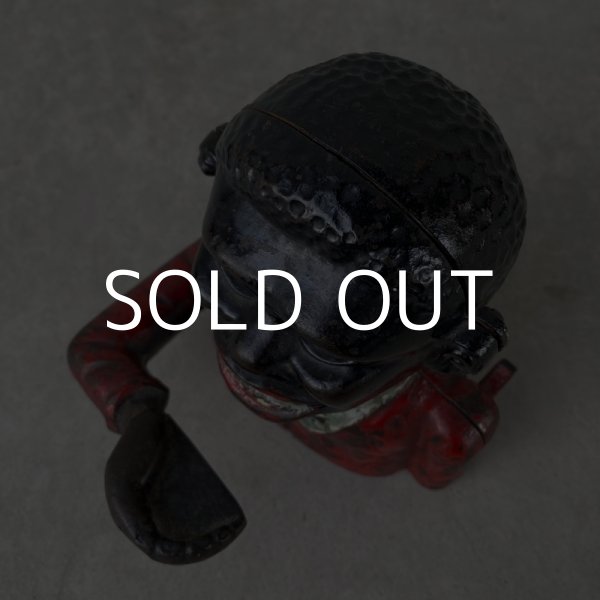 画像5: VINTAGE ANTIQUE LITTLE JOE ヴィンテージ アンティーク リトルジョー メカニカルバンク 貯金箱 アメリカ / 鋳物 キャストアイアン コレクタブル (5)