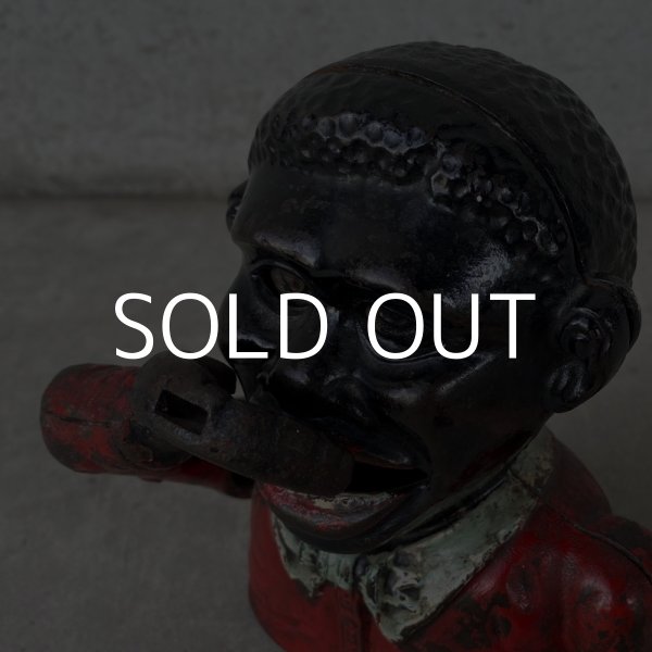 画像7: VINTAGE ANTIQUE LITTLE JOE ヴィンテージ アンティーク リトルジョー メカニカルバンク 貯金箱 アメリカ / 鋳物 キャストアイアン コレクタブル (7)