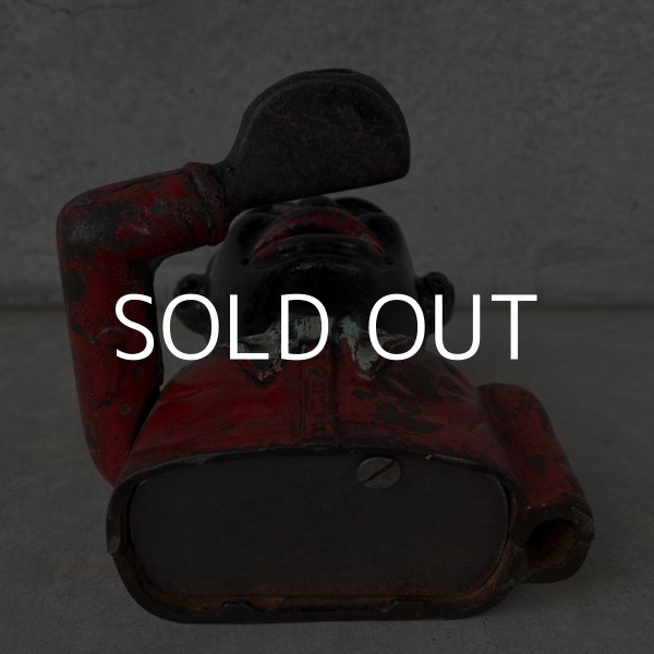 画像6: VINTAGE ANTIQUE LITTLE JOE ヴィンテージ アンティーク リトルジョー メカニカルバンク 貯金箱 アメリカ / 鋳物 キャストアイアン コレクタブル (6)