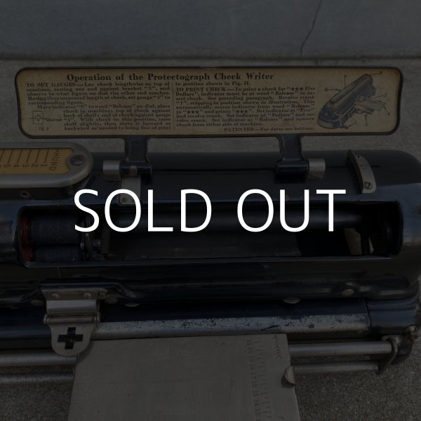 画像7: VINTAGE ANTIQUE G.W.TODD AND COMPANY PROTECTOGRAPH CHECK WRITER ヴィンテージ アンティーク プロテクトグラフ チェックライター アメリカ / インダストリアル 店舗什器 事務用品 文具 USA (7)