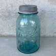 画像1: VINTAGE ANTIQUE BALL MASON JAR ヴィンテージ アンティーク ボール メイソンジャー ガラス瓶 アメリカ / 保存容器 小物入れ 店舗什器 (1)