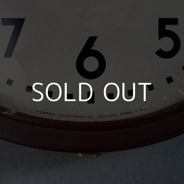 画像6: VINTAGE ANTIQUE TELECHRON WALL CLOCK ヴィンテージ アンティーク ウォールクロック 掛け時計 アメリカ / インダストリアル スクールクロック 店舗什器  (6)