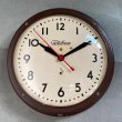 画像1: VINTAGE ANTIQUE TELECHRON WALL CLOCK ヴィンテージ アンティーク ウォールクロック 掛け時計 アメリカ / インダストリアル スクールクロック 店舗什器  (1)