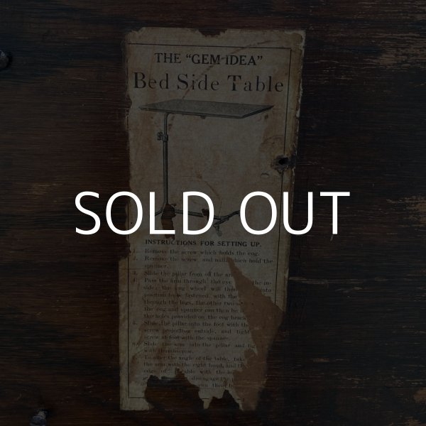 画像7: VINTAGE ANTIQUE BEDSIDE TABLE ヴィンテージ アンティーク ベッドサイドテーブル アメリカ / インダストリアル メニューボード カフェ テーブル 店舗什器 (7)