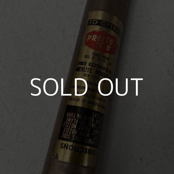 画像4: VINTAGE FIRE EXTINGUISHER MERLITE INDUSTRIES PRESTO C B ヴィンテージ 消火器 / アメリカ オブジェ ディスプレイ 什器 (4)