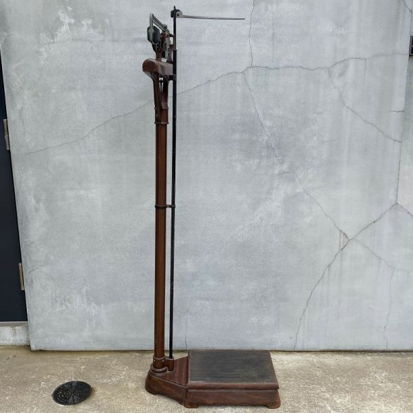 画像3: VINTAGE ANTIQUE JACOBS BROS CO. DETECTO MEDIC SCALE ヴィンテージ アンティーク スケール 体重計 身長測定 / 学校 病院 ディスプレイ インテリア コレクタブル 店舗什器 アメリカ USA (3)