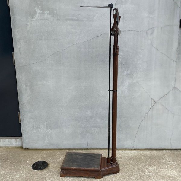 画像4: VINTAGE ANTIQUE JACOBS BROS CO. DETECTO MEDIC SCALE ヴィンテージ アンティーク スケール 体重計 身長測定 / 学校 病院 ディスプレイ インテリア コレクタブル 店舗什器 アメリカ USA (4)