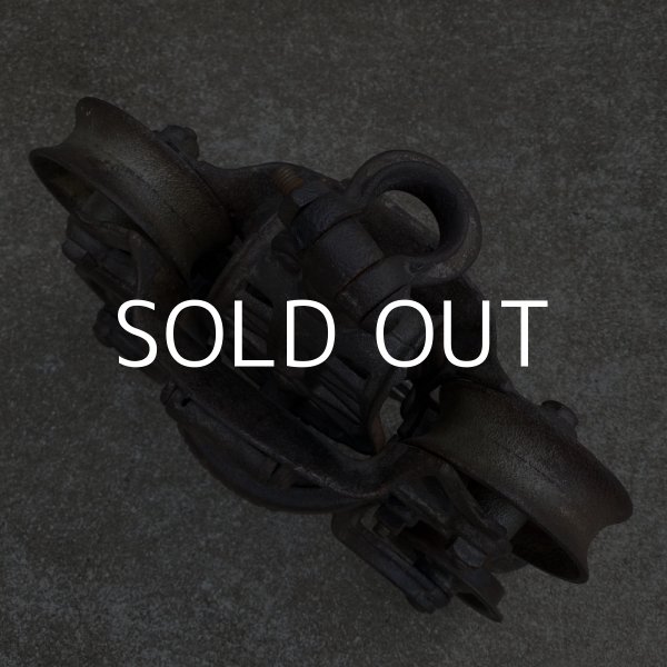 画像5: VINTAGE ANTIQUE F.E.MAYERS&BRO. PULLEY ヴィンテージ アンティーク プーリー 滑車 アメリカ / インダストリアル ガレージ ディスプレイ 店舗 什器 USA (5)