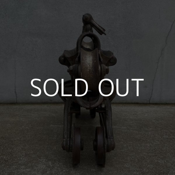 画像3: VINTAGE ANTIQUE F.E.MAYERS&BRO. PULLEY ヴィンテージ アンティーク プーリー 滑車 アメリカ / インダストリアル ガレージ ディスプレイ 店舗 什器 USA (3)