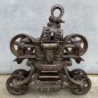 画像2: VINTAGE ANTIQUE F.E.MAYERS&BRO. PULLEY ヴィンテージ アンティーク プーリー 滑車 アメリカ / インダストリアル ガレージ ディスプレイ 店舗 什器 USA (2)