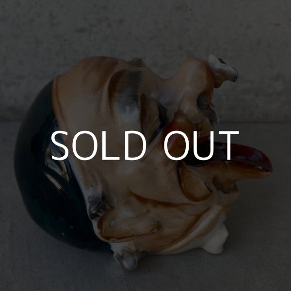 画像4: VINTAGE CERAMIC HOBO ASHTRAY ヴィンテージ セラミック アシュトレイ / JAPAN コレクタブル 陶器 灰皿 輸出用 日本製 (8) (4)