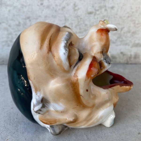 画像4: VINTAGE CERAMIC HOBO ASHTRAY ヴィンテージ セラミック アシュトレイ / JAPAN コレクタブル オブジェ 陶器 灰皿 輸出用 日本製 (6) (4)