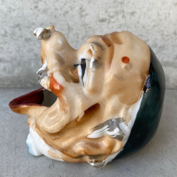 画像5: VINTAGE CERAMIC HOBO ASHTRAY ヴィンテージ セラミック アシュトレイ / JAPAN コレクタブル オブジェ 陶器 灰皿 輸出用 日本製 (6) (5)