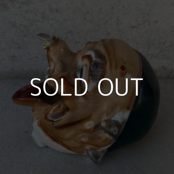 画像5: VINTAGE CERAMIC HOBO ASHTRAY ヴィンテージ セラミック アシュトレイ / JAPAN コレクタブル オブジェ 陶器 灰皿 輸出用 日本製 (7) (5)