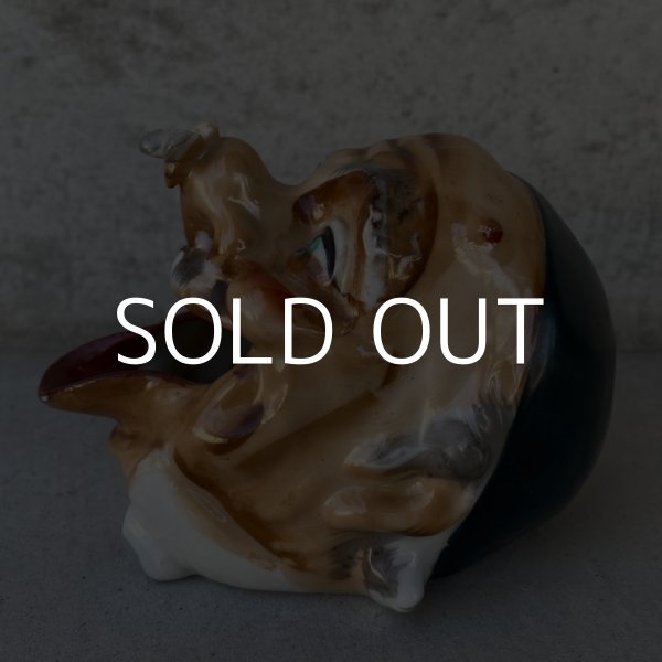 画像5: VINTAGE CERAMIC HOBO ASHTRAY ヴィンテージ セラミック アシュトレイ / JAPAN コレクタブル オブジェ 陶器 灰皿 輸出用 日本製 (5)