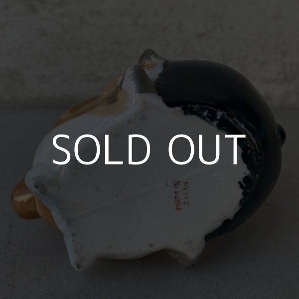 画像7: VINTAGE CERAMIC HOBO ASHTRAY ヴィンテージ セラミック アシュトレイ / JAPAN コレクタブル オブジェ 陶器 灰皿 輸出用 日本製 (7)