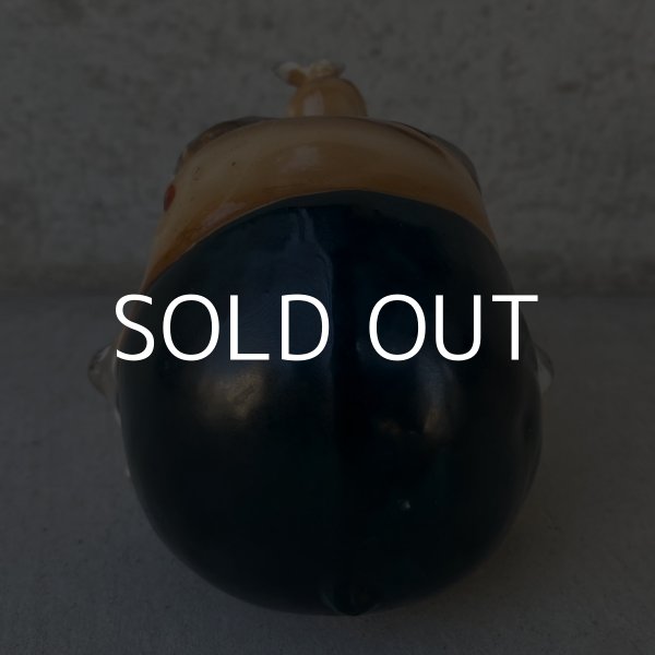 画像3: VINTAGE CERAMIC HOBO ASHTRAY ヴィンテージ セラミック アシュトレイ / JAPAN コレクタブル オブジェ 陶器 灰皿 輸出用 日本製 (3)