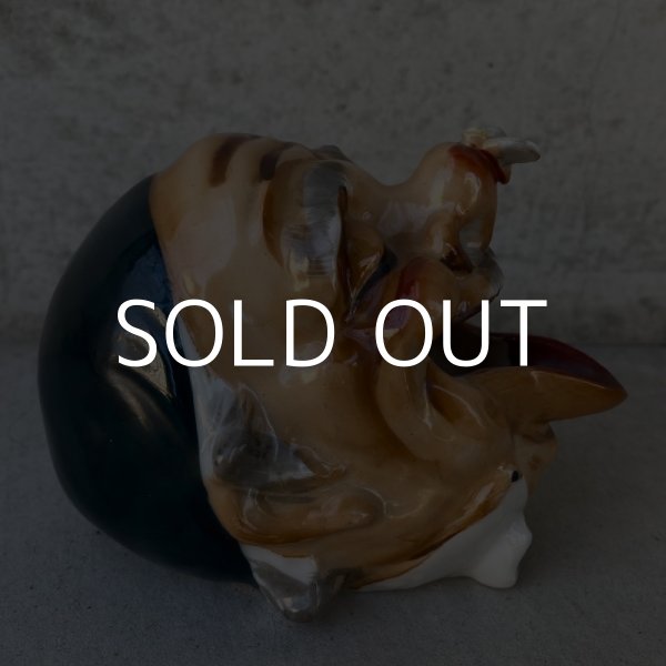 画像4: VINTAGE CERAMIC HOBO ASHTRAY ヴィンテージ セラミック アシュトレイ / JAPAN コレクタブル オブジェ 陶器 灰皿 輸出用 日本製 (4)