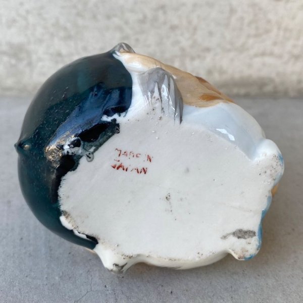 画像7: VINTAGE CERAMIC HOBO ASHTRAY ヴィンテージ セラミック アシュトレイ / JAPAN コレクタブル オブジェ 陶器 灰皿 輸出用 日本製 (1) (7)
