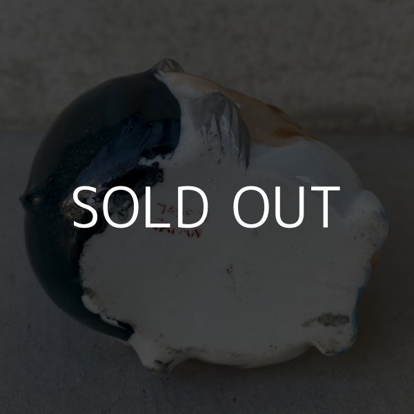 画像7: VINTAGE CERAMIC HOBO ASHTRAY ヴィンテージ セラミック アシュトレイ / JAPAN コレクタブル オブジェ 陶器 灰皿 輸出用 日本製 (1) (7)