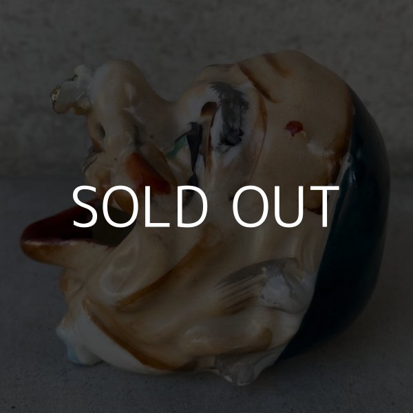 画像5: VINTAGE CERAMIC HOBO ASHTRAY ヴィンテージ セラミック アシュトレイ / JAPAN コレクタブル オブジェ 陶器 灰皿 輸出用 日本製 (1) (5)