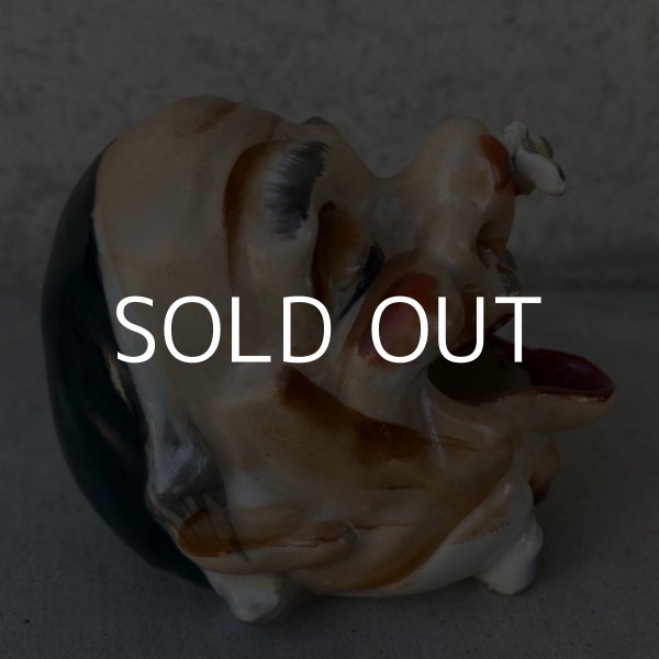 画像4: VINTAGE CERAMIC HOBO ASHTRAY ヴィンテージ セラミック アシュトレイ / JAPAN コレクタブル オブジェ 陶器 灰皿 輸出用 日本製 (1) (4)