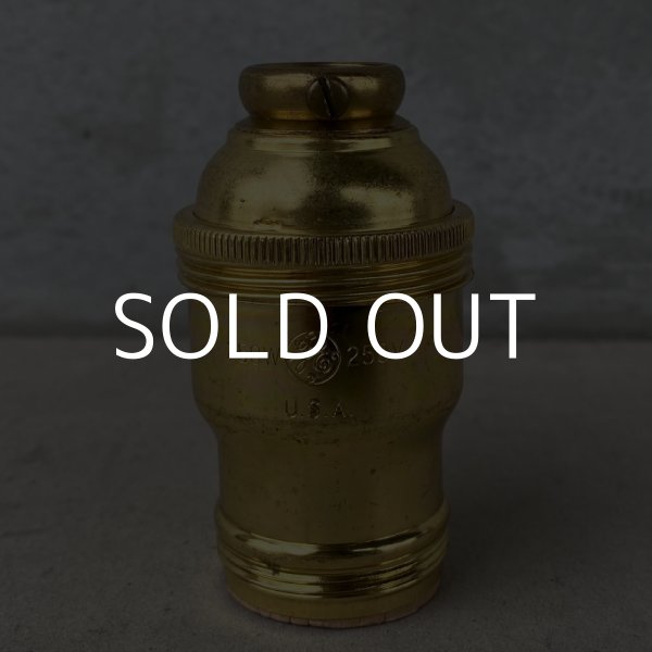 画像3: VINTAGE GENERAL ELECTRIC LAMP SOCKET ヴィンテージ ゼネラルエレクトリック ソケット ランプ ターンスイッチ ブラス  真鍮 E26 / インダストリアル ネジ山付き ライト リペアパーツ 照明 電気 アメリカ  USA (3)