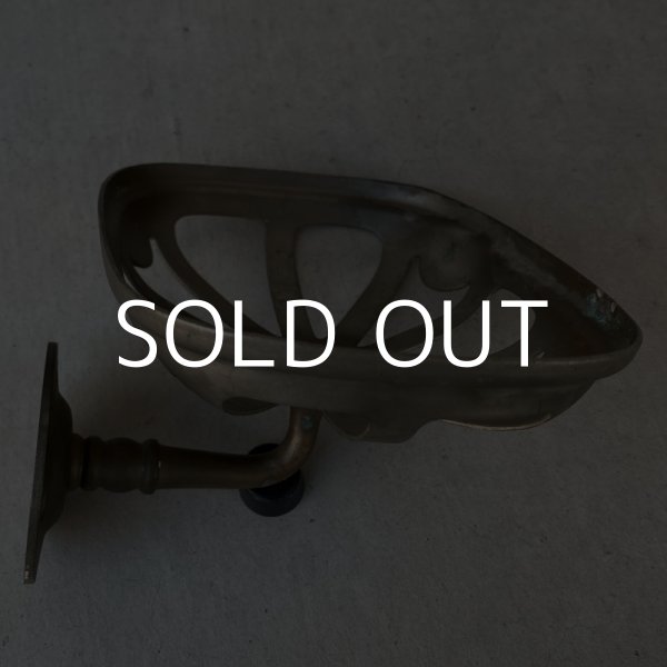 画像2: VINTAGE ANTIQUE SOAP HOLDER ヴィンテージ アンティーク ソープディッシュ ソープホルダー アメリカ / 石鹸置き 洗面台 ニッケル (2)