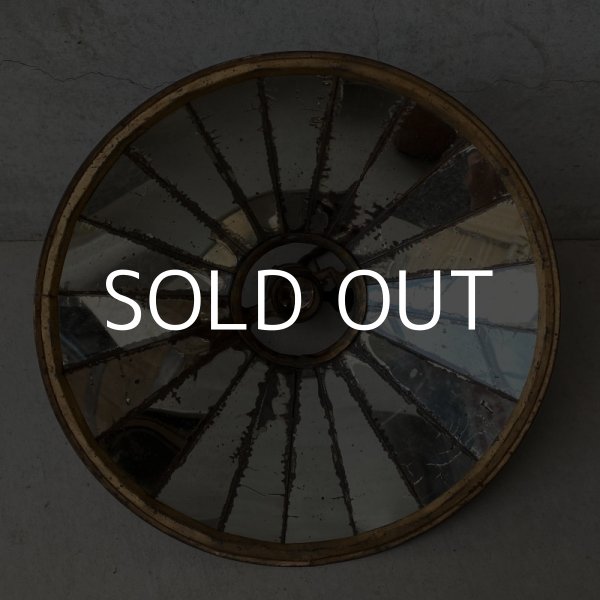 画像3: VINTAGE ANTIQUE MIRROR SHADE LAMP AMERICAN REFLECTOR AND LIGHTING CO. ヴィンテージ ミラーシェード リフレクター ランプ アメリカ / インダストリアル コレクタブル ペンダントライト シーリングランプ 吊り下げランプ 天井照明 (3)