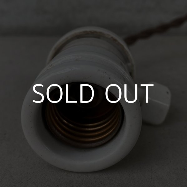 画像5: VINTAGE ANTIQUE LAMP BRYANT PORCELAIN ヴィンテージ アンティーク 吊り下げライト ポーセリン アメリカ / シーリングライト ペンダントライト 天井照明  (5)