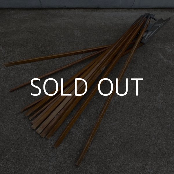 画像7: VINTAGE ANTIQUE DRYING RACK ヴィンテージ アンティーク ドライングラック 物干し アメリカ / インダストリアル ディスプレイ ウッド フォールディング 洗濯物干し 店舗什器 USA (7)