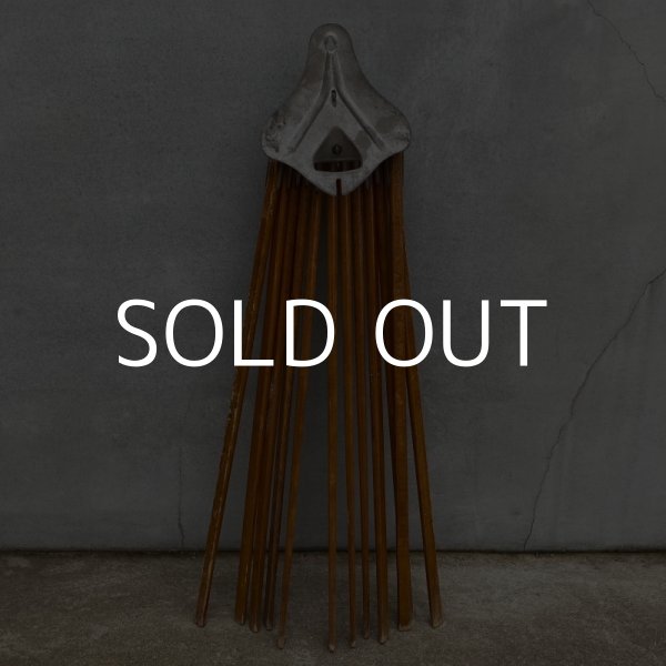 画像2: VINTAGE ANTIQUE DRYING RACK ヴィンテージ アンティーク ドライングラック 物干し アメリカ / インダストリアル ディスプレイ ウッド フォールディング 洗濯物干し 店舗什器 USA (2)