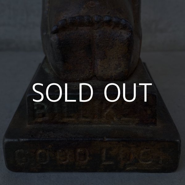 画像6: VINTAGE ANTIQUE BILLIKEN COINBANK ヴィンテージ アンティーク ビリケン コインバンク 貯金箱 アメリカ / コレクタブル オブジェ キャストアイアン 置物 鋳物 USA (6)