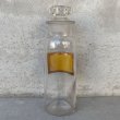 画像2: VINTAGE ANTIQUE PV.PIMENTA DRUG BOTTLE MEDICINE BOTTLE ヴィンテージ アンティーク ドラックボトル メディスンボトル 薬瓶 アメリカ / ドラッグジャー ガラス ディスプレイ USA (2)