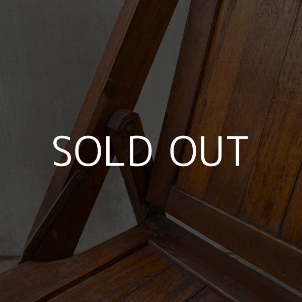 画像7: VINTAGE ANTIQUE FOLDING CHAIR WOOD KIDS ヴィンテージ アンティーク フォールディングチェア 折り畳み椅子 アメリカ / インダストリアル ウッド キッズ 子供用 木製 家具 店舗 什器 USA (7)