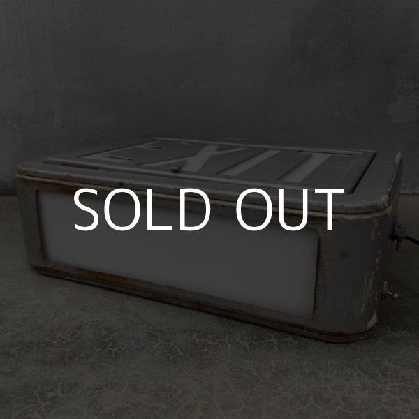画像6: VINTAGE ANTIQUE EXIT SIGN LAMP ヴィンテージ アンティーク サインランプ アメリカ / インダストリアル ライト 出口 非常口 電飾看板 誘導サイン 店舗什器 USA (6)