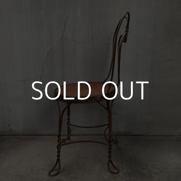 画像4: VINTAGE ANTIQUE ICE CREAM PARLOR CHAIR KIDS ヴィンテージ アンティーク アイスクリームパーラーチェア アメリカ / インダストリアル ウッド キッズ 子供用 木製 家具 店舗 什器 USA (4)