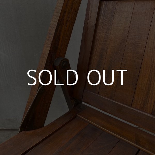 画像7: VINTAGE ANTIQUE FOLDING CHAIR WOOD KIDS ヴィンテージ アンティーク フォールディングチェア 折り畳み椅子 アメリカ / インダストリアル ウッド キッズ 子供用 木製 家具 店舗 什器 USA (7)