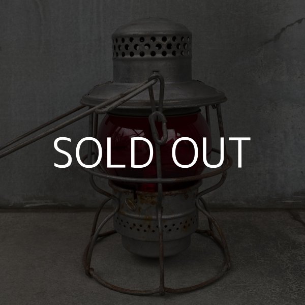 画像4: VINTAGE ANTIQUE ADLAKE KERO RAILROAD LANTERN ヴィンテージ アンティーク アドレイク レイルロード ランタン オイルランプ アメリカ / キャンプ アウトドア 赤ホヤ (4)