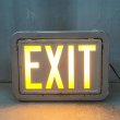 画像10: VINTAGE ANTIQUE EXIT SIGN LAMP ヴィンテージ アンティーク サインランプ アメリカ / インダストリアル ライト 出口 非常口 電飾看板 誘導サイン 店舗什器 USA (10)