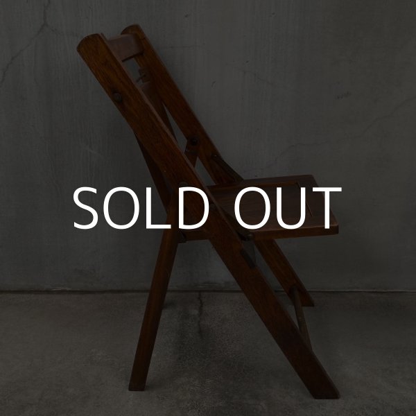 画像3: VINTAGE ANTIQUE FOLDING CHAIR WOOD KIDS ヴィンテージ アンティーク フォールディングチェア 折り畳み椅子 アメリカ / インダストリアル ウッド キッズ 子供用 木製 家具 店舗 什器 USA (3)