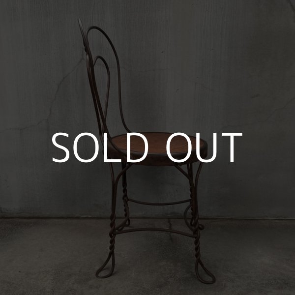 画像3: VINTAGE ANTIQUE ICE CREAM PARLOR CHAIR KIDS ヴィンテージ アンティーク アイスクリームパーラーチェア アメリカ / インダストリアル ウッド キッズ 子供用 木製 家具 店舗 什器 USA (3)