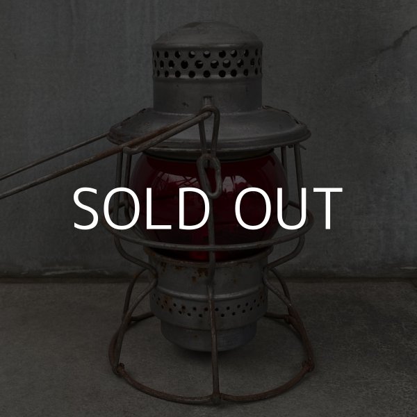 画像3: VINTAGE ANTIQUE ADLAKE KERO RAILROAD LANTERN ヴィンテージ アンティーク アドレイク レイルロード ランタン オイルランプ アメリカ / キャンプ アウトドア 赤ホヤ (3)