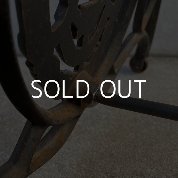 画像10: VINTAGE ANTIQUE SINGER ヴィンテージ アンティーク シンガー ミシン脚テーブル アメリカ / 足踏みミシン テーブル 家具  店舗 什器 (10)